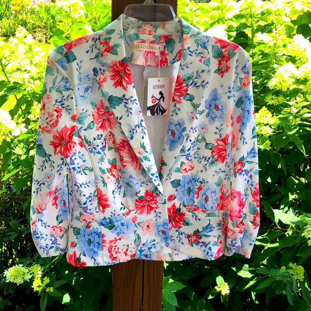 NWT!Floral Summer Blazer-M